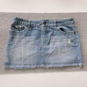 Vintage Y2K Aeropostale Denim Mini Skirt Size 7/8